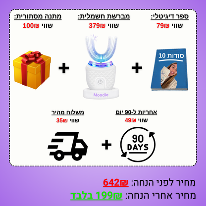 FRESH SMILE™ – מברשת שיניים חדשנית לניקוי יסודי ולחיוך רענן