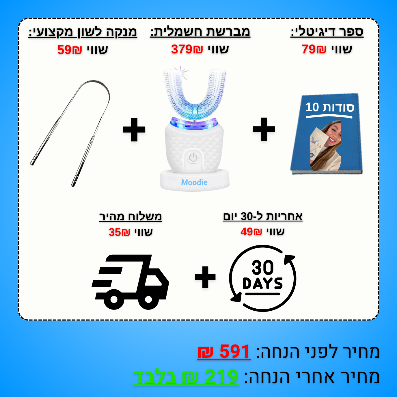 FRESH SMILE™ – מברשת שיניים חדשנית לניקוי יסודי ולחיוך רענן